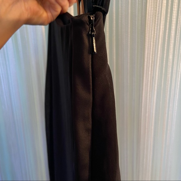 ASOS Black Chiffon High Slit Skirt Size 2 - Picture 7 of 16